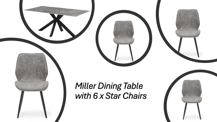 Miller 7 Piece Dining Set - Lifestyle Furniture