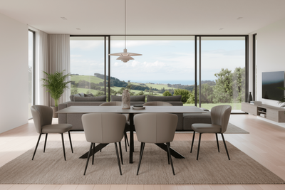 Miller 7 Piece  Dining Set with  Blake Dining Chairs