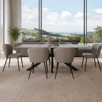 Miller 7 Piece  Dining Set with  Blake Dining Chairs