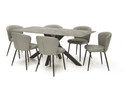 Miller 7 Piece Dining Set with Blake Dining Chairs - Lifestyle Furniture