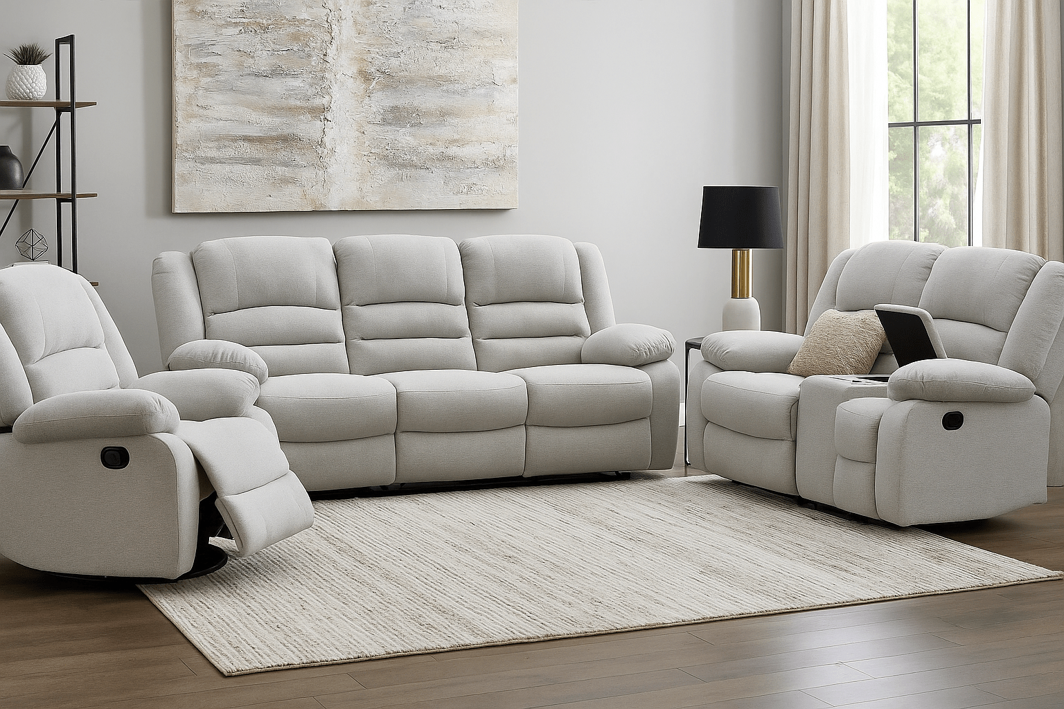 Misty 3 - Piece Recliner Sofa Set - Lifestyle Furniture