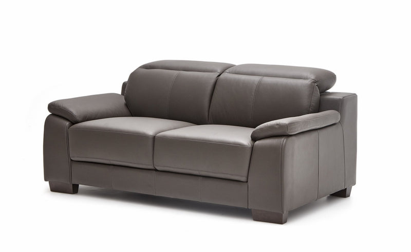 Natal 2 - Seater Leather Sofa - Dark Brown - Lifestyle Furniture