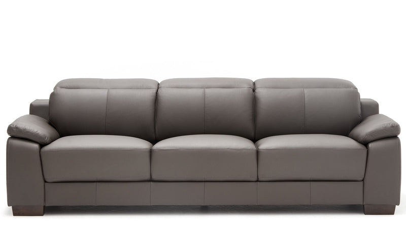 Natal 3 - Seater Leather Sofa - Dark Brown - Lifestyle Furniture