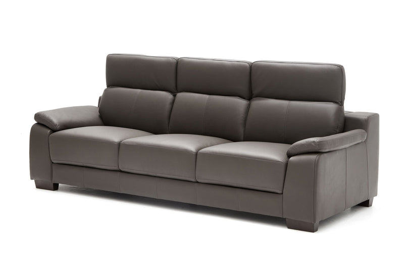 Natal 3 - Seater Leather Sofa - Dark Brown - Lifestyle Furniture