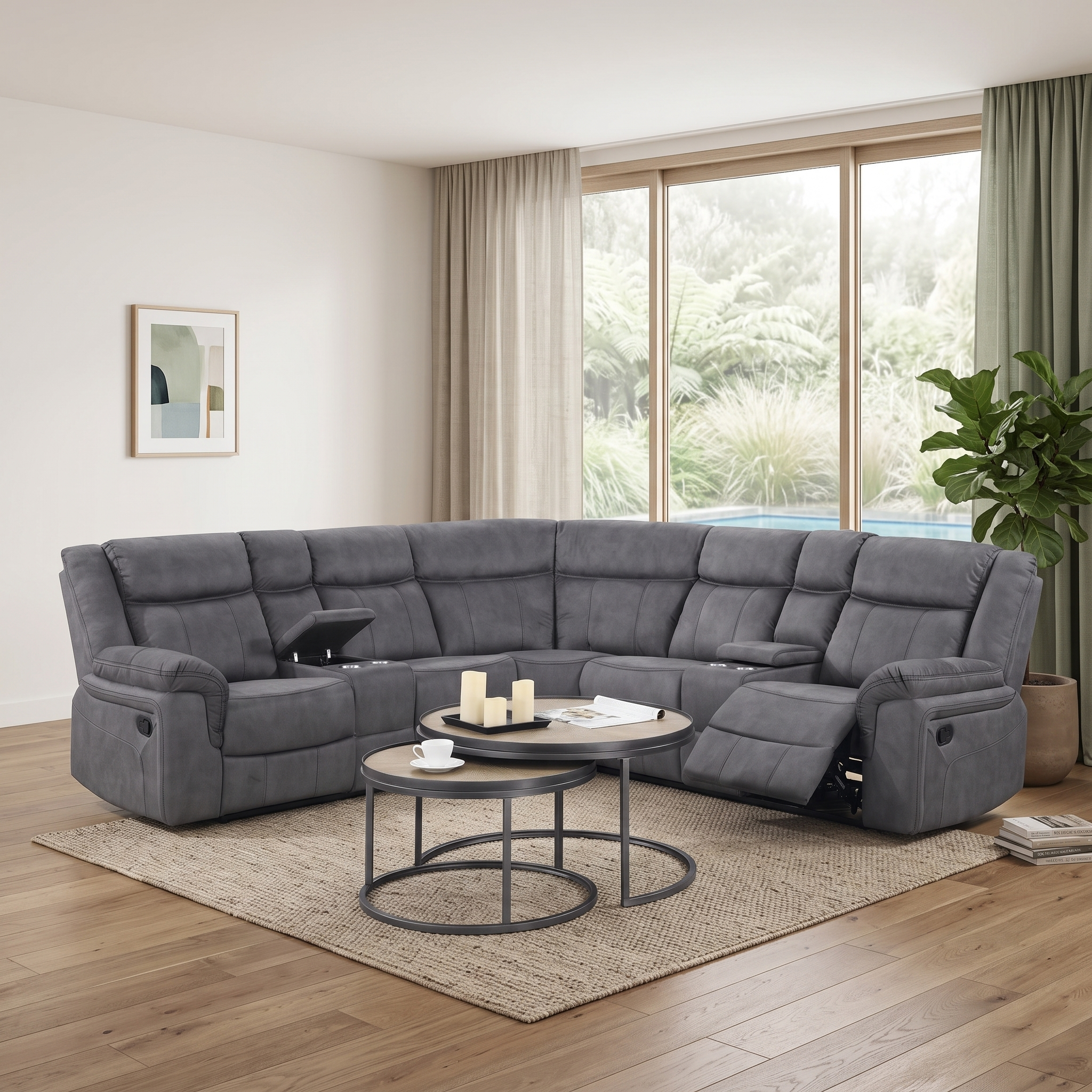 Pelican Corner Recliner Sofa