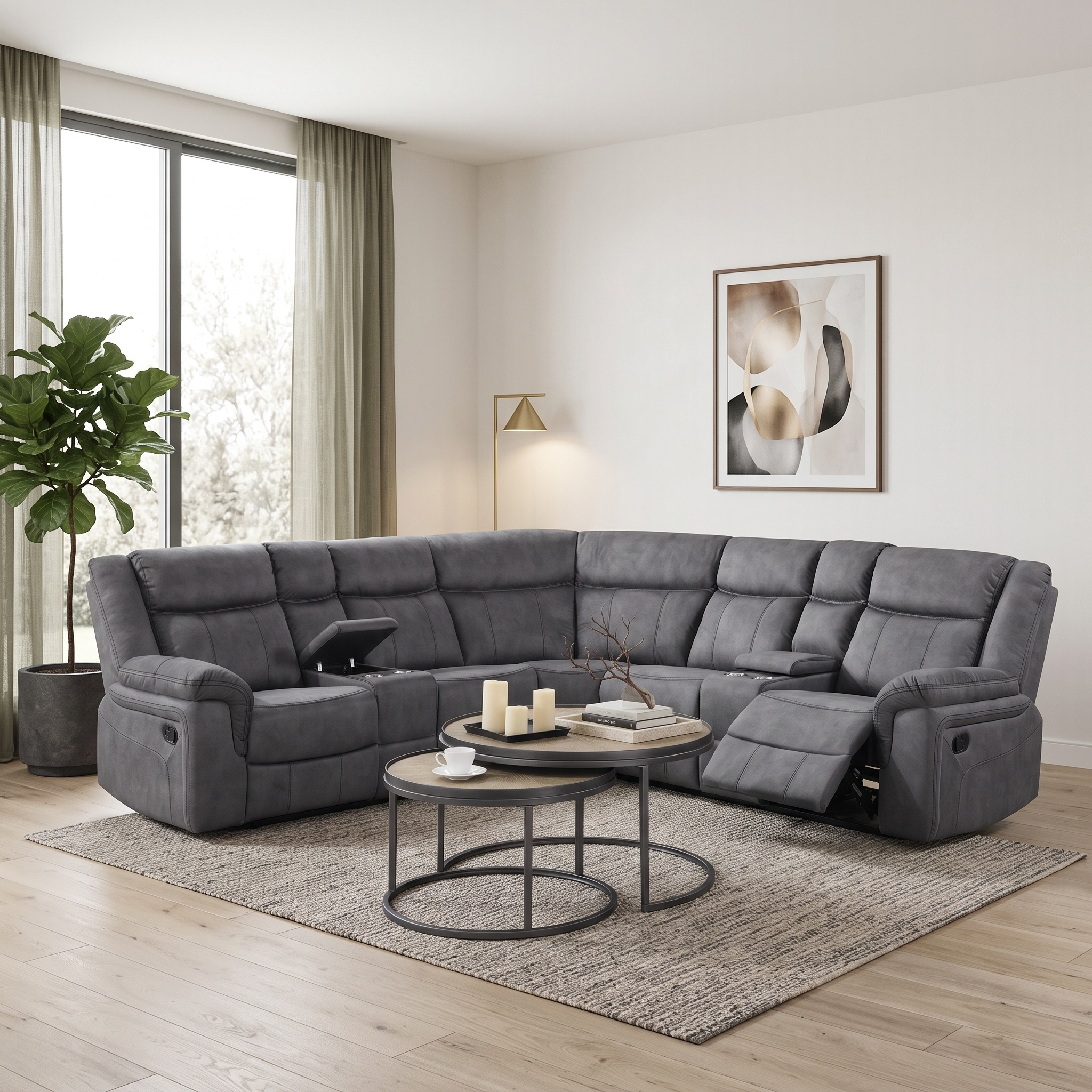 Pelican Corner Recliner Sofa