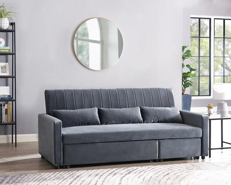 Preston Sofa Bed - Light Grey - Lifestyle Furniture