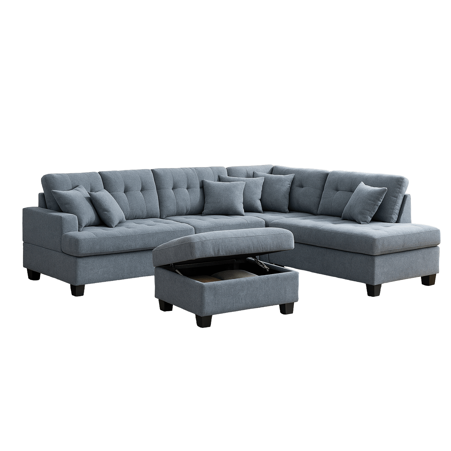 Rolland Sectional Sofa with Ottoman