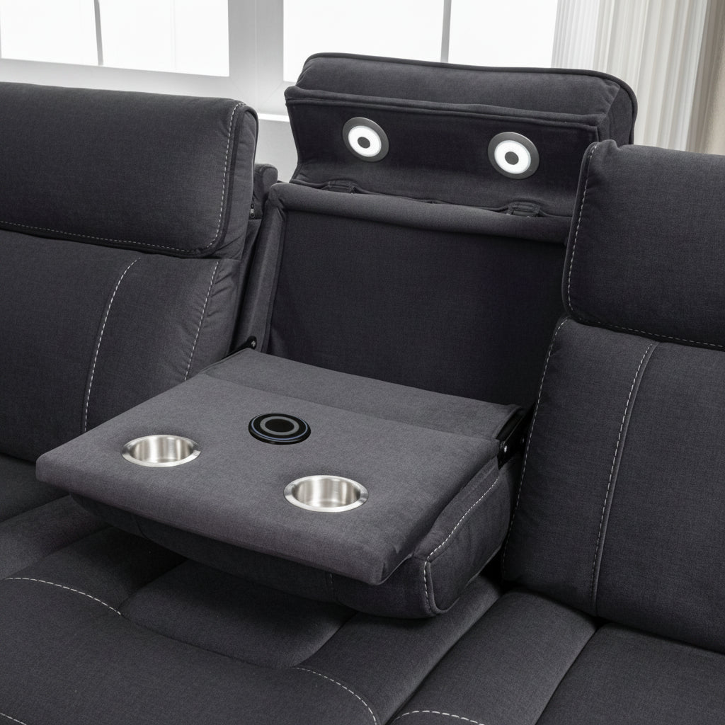Sable 3 - Piece Electric Recliner Sofa Set - Lifestyle Furniture