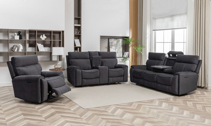 Sable 3 - Piece Electric Recliner Sofa Set - Lifestyle Furniture