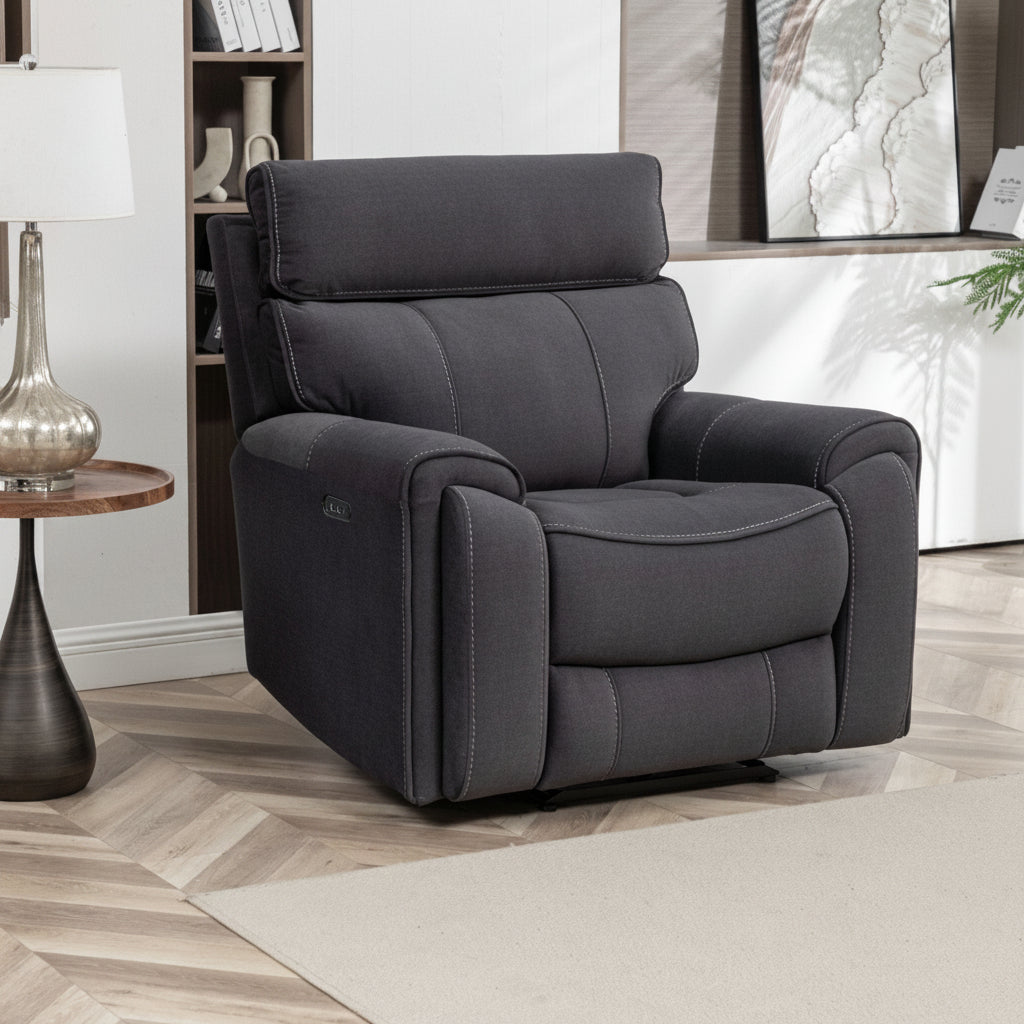 Sable 3 - Piece Electric Recliner Sofa Set - Lifestyle Furniture