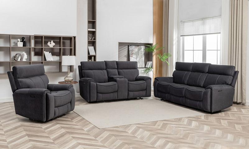 Sable 3 - Piece Electric Recliner Sofa Set - Lifestyle Furniture