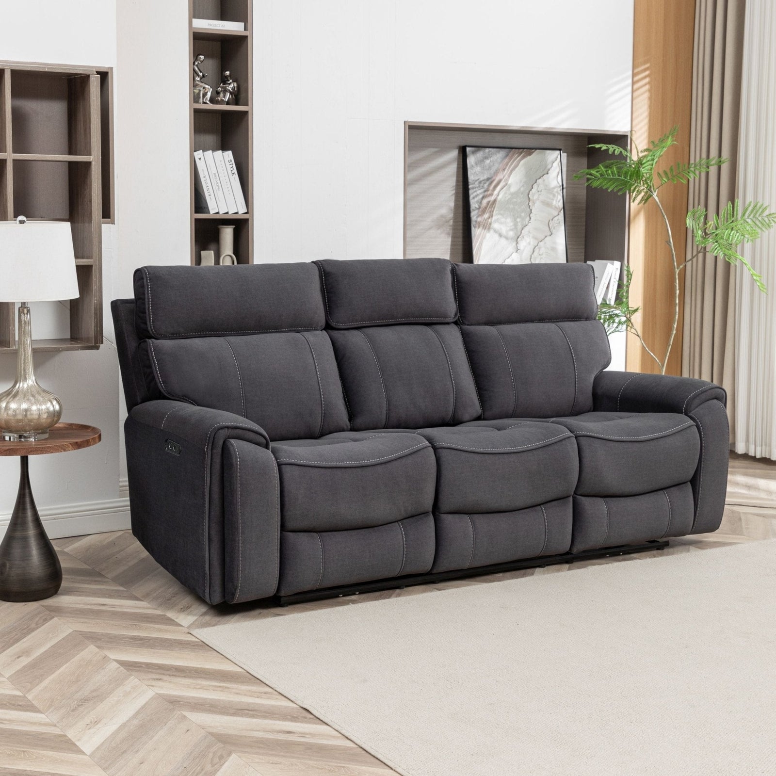 Sable 3-Seater Electric Recliner Sofa - Lifestyle Furniture