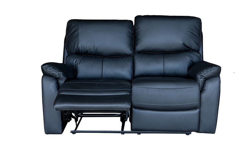 Salvador 2 Seater Recliner - Black - Lifestyle Furniture