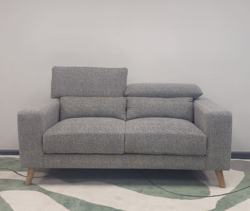 Santro 2 - Seater Sofa - Light Grey - Lifestyle Furniture