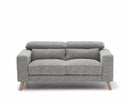 Santro 2 - Seater Sofa - Light Grey - Lifestyle Furniture