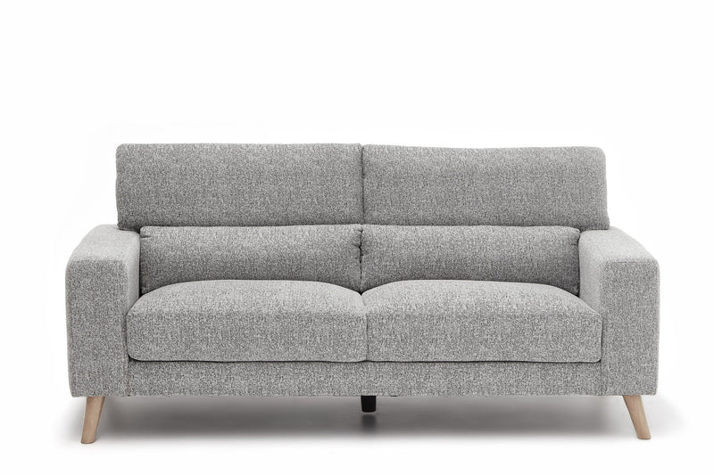 Santro 3 - Seater Sofa - Light Grey - Lifestyle Furniture