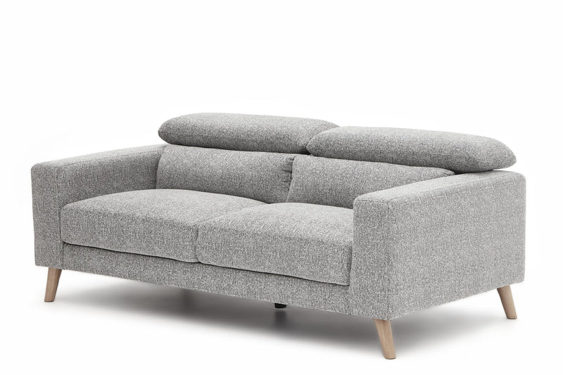 Santro 3 - Seater Sofa - Light Grey - Lifestyle Furniture