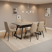 Shelton 7 - Piece Dining Set With Linnea Chairs - Lifestyle Furniture