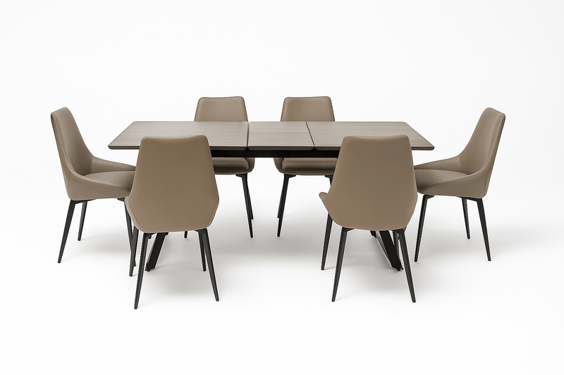 Shelton 7 - Piece Dining Set With Linnea Chairs - Lifestyle Furniture