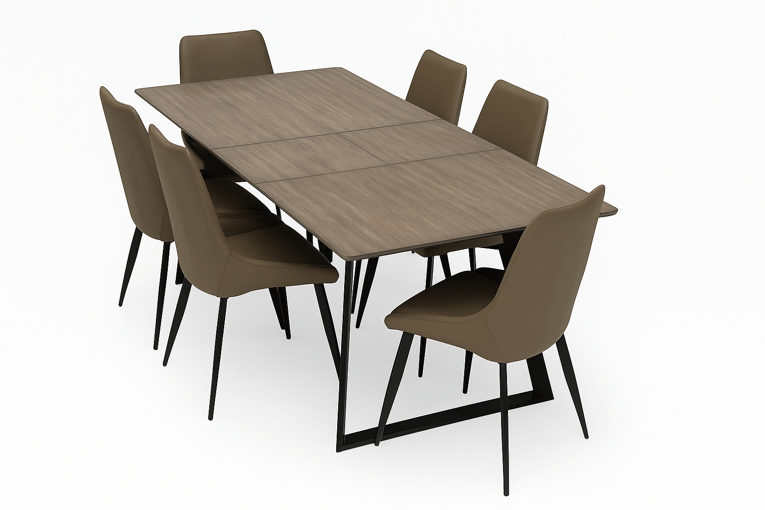 Shelton 7 - Piece Dining Set With Linnea Chairs - Lifestyle Furniture
