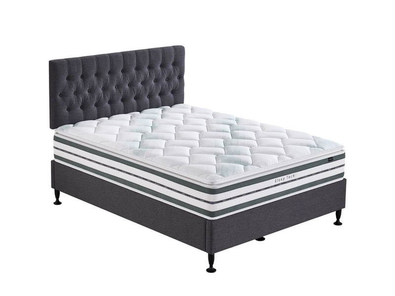 Sleep Tech Posture Sleep Bed With Headboard - Lifestyle Furniture