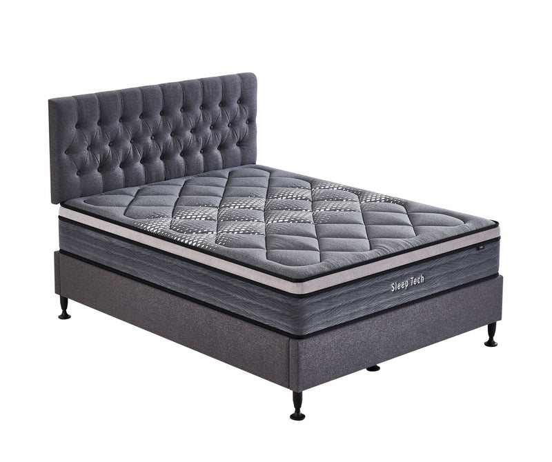 Sleep Tech Xtra Firm Bed With Headboard - Lifestyle Furniture