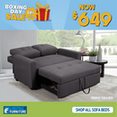 Trophy Pullout Sofa Bed - Lifestyle Furniture