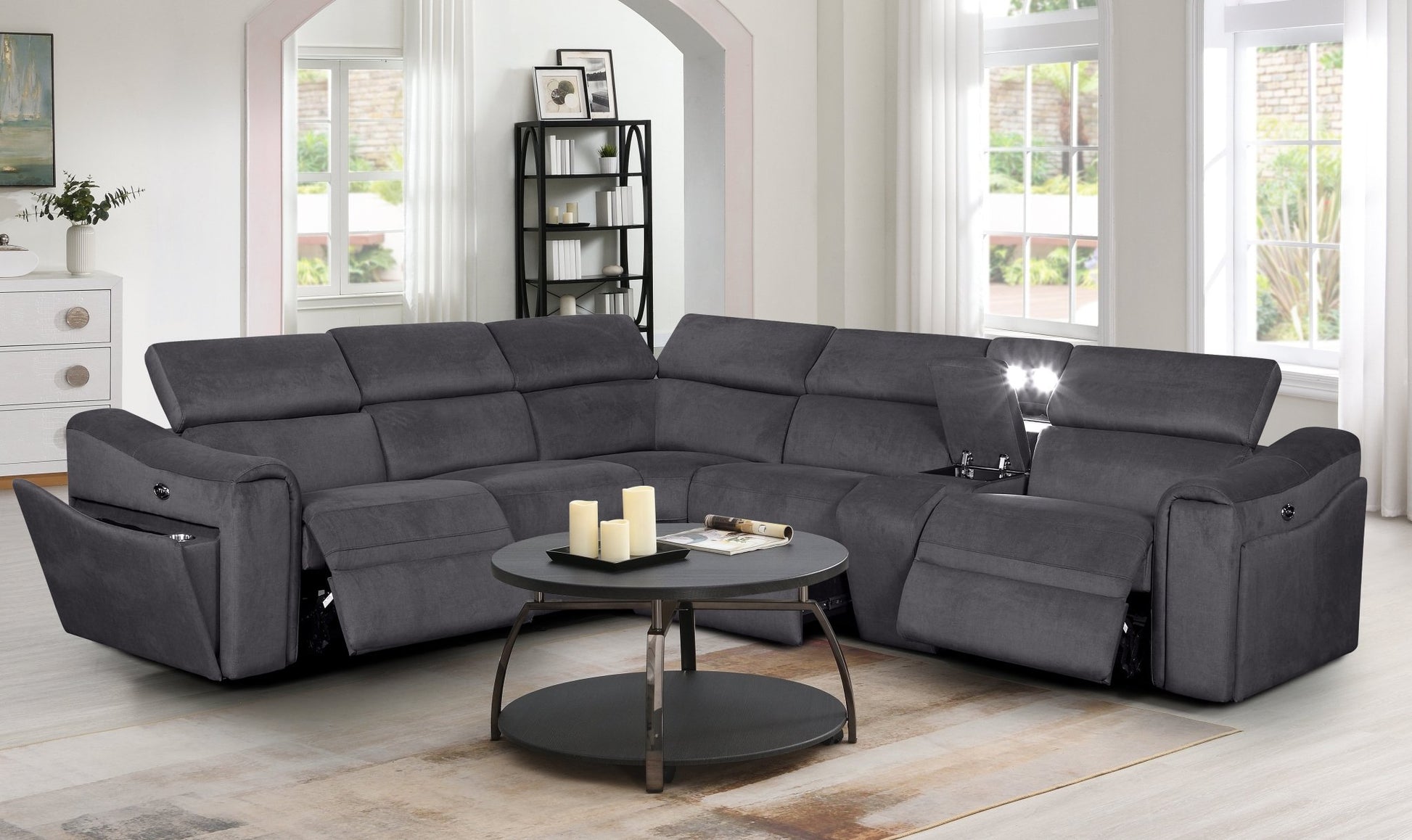 Vantro Electric Corner Recliner - Lifestyle Furniture