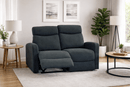 Verona 2 Seater Recliner Sofa - Black - Lifestyle Furniture