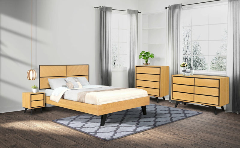 Adelaide Solid Acacia Wood 4 Piece King Bedroom Set - LIFESTYLE FURNITURE