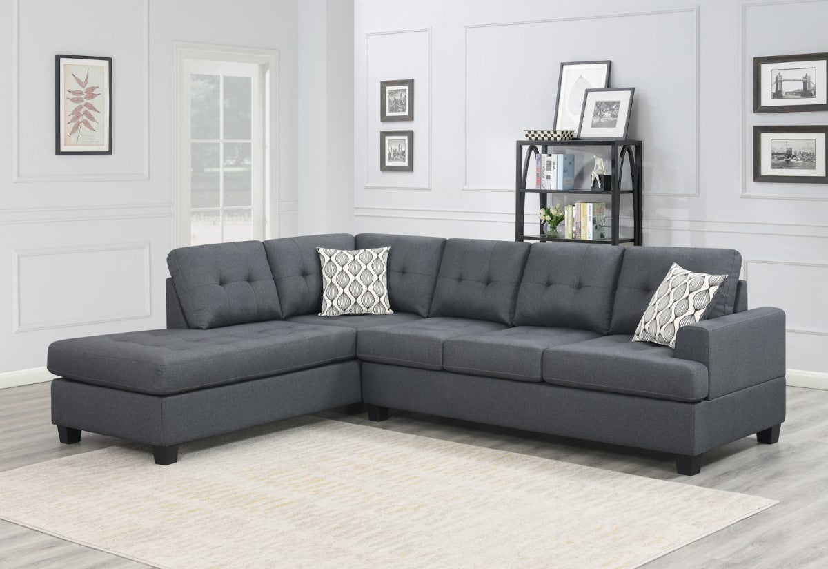 Austin Fabric Corner Sofa with Moveable Ottoman