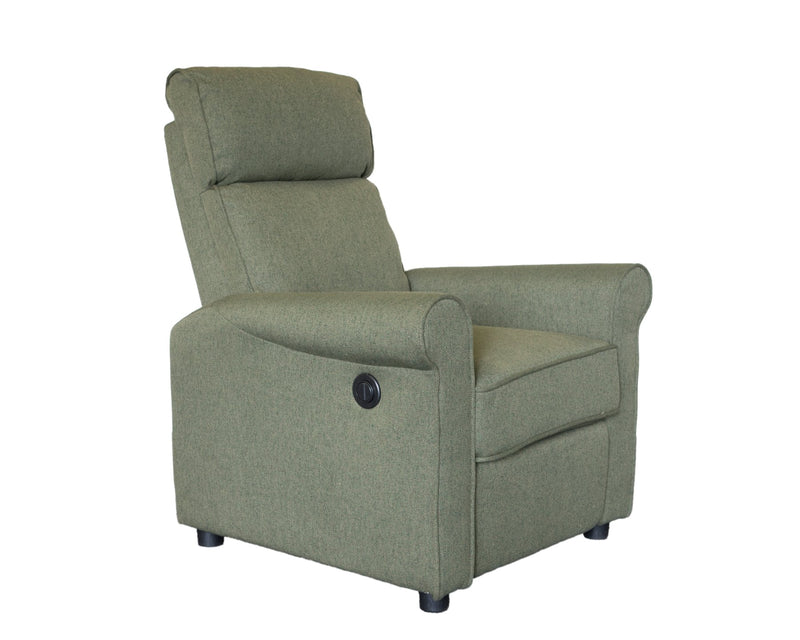 Carter Forest Green Recliner Chair - LIFESTYLE FURNITURE