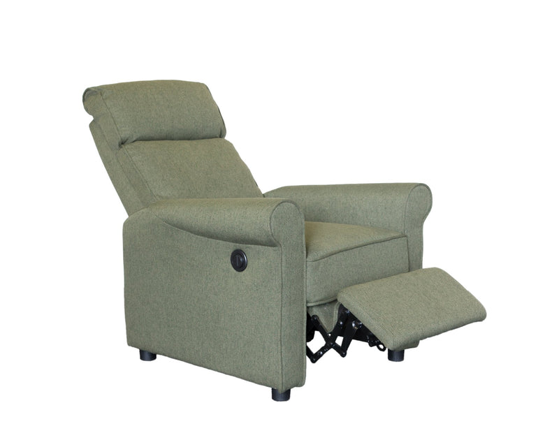 Carter Forest Green Recliner Chair - LIFESTYLE FURNITURE