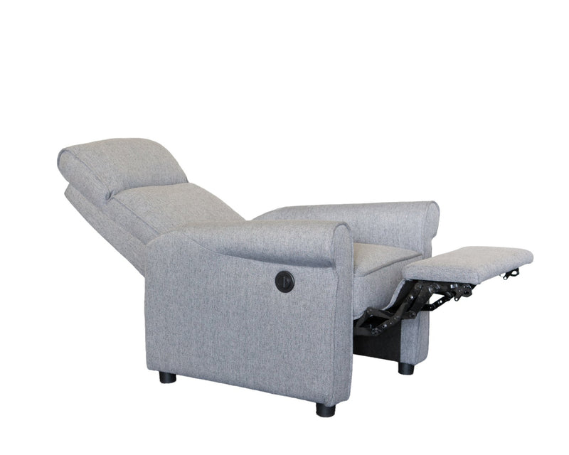 Carter Grey Recliner Chair - LIFESTYLE FURNITURE
