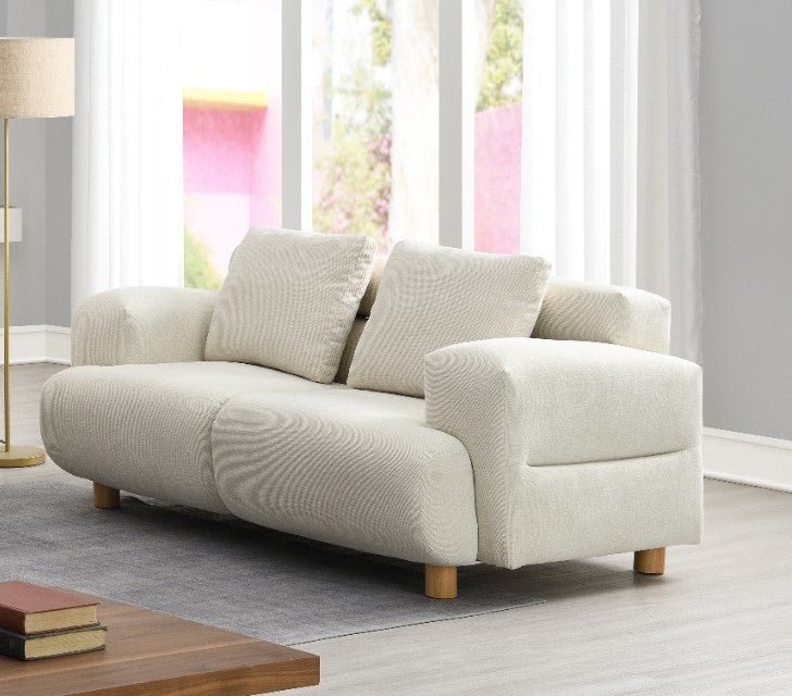 Cozza Beige 2-Seater Sofa - Lifestyle Furniture