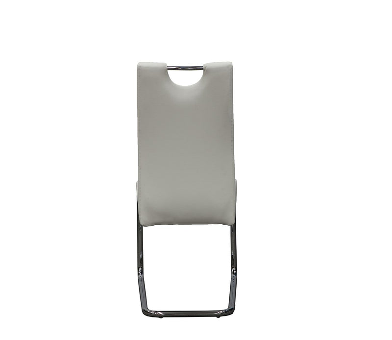 Fort PU Leather White Dining Chair - LIFESTYLE FURNITURE