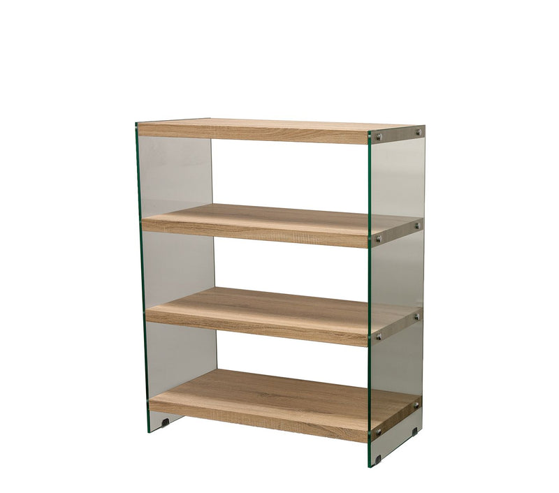 Frost 4 Tier Low Display Shelf With Glass Frame - LIFESTYLE FURNITURE
