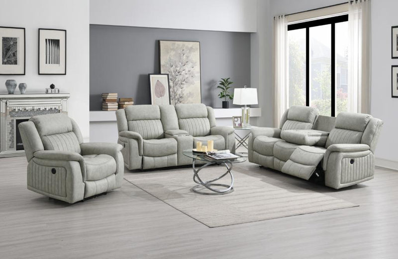 Gavin Beige 3-Piece Electric Recliner Sofa Set - Lifestyle Furniture