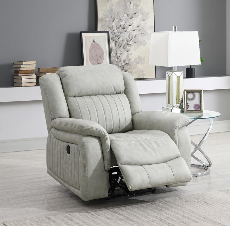 Gavin Beige Single-Seater Electric Recliner Chair - Lifestyle Furniture
