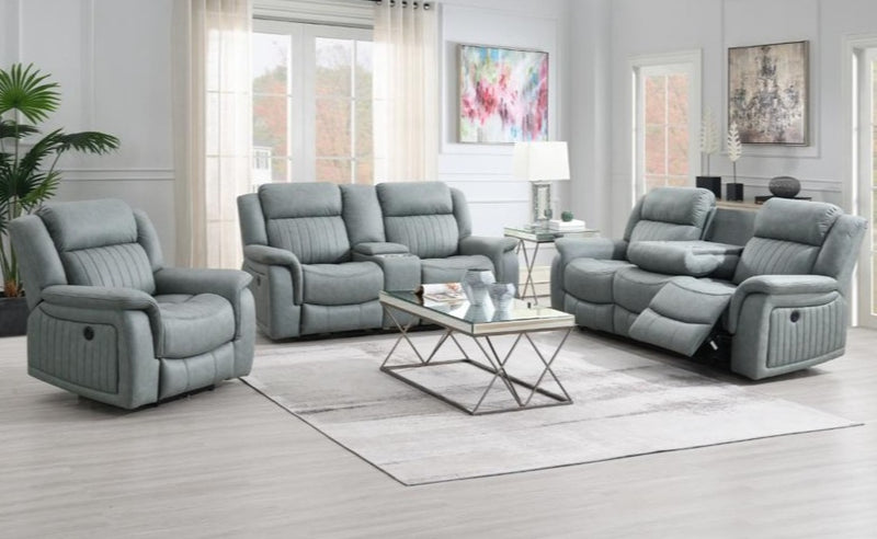 Gavin Grey 3-Piece Electric Recliner Sofa Set - Lifestyle Furniture
