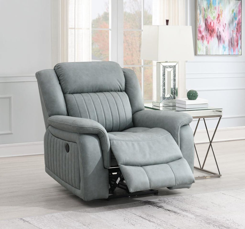 Gavin Grey Single-Seater Electric Recliner Chair - Lifestyle Furniture