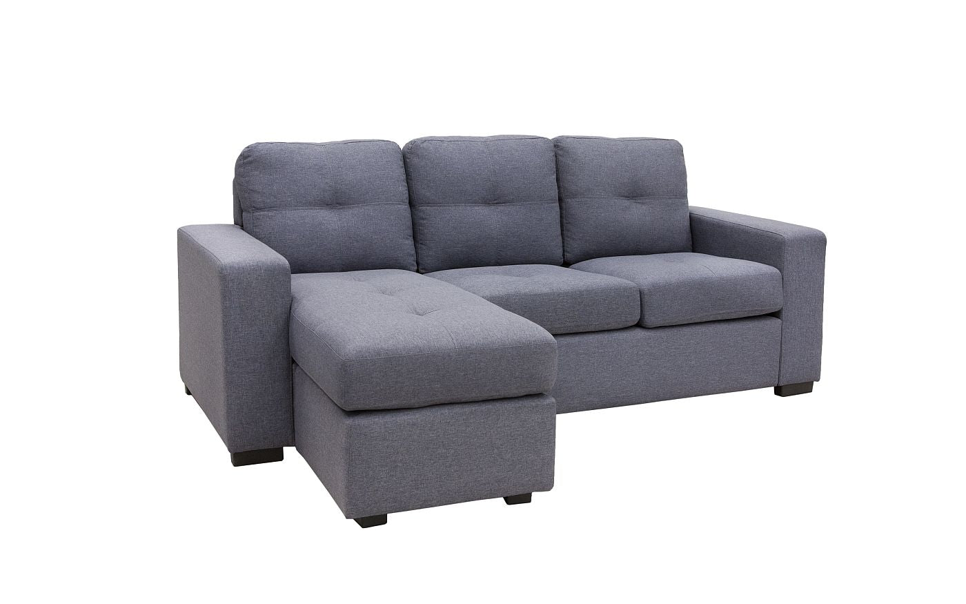 Jazz Reversible 3 Seater Chaise - Grey - LIFESTYLE FURNITURE