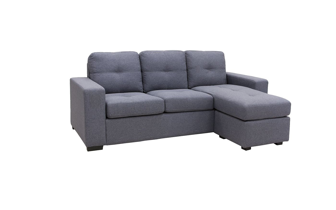Jazz Reversible 3 Seater Chaise - Grey - LIFESTYLE FURNITURE