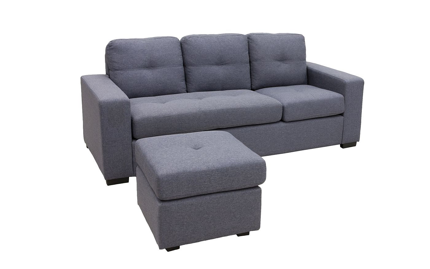 Jazz Reversible 3 Seater Chaise - Grey - LIFESTYLE FURNITURE