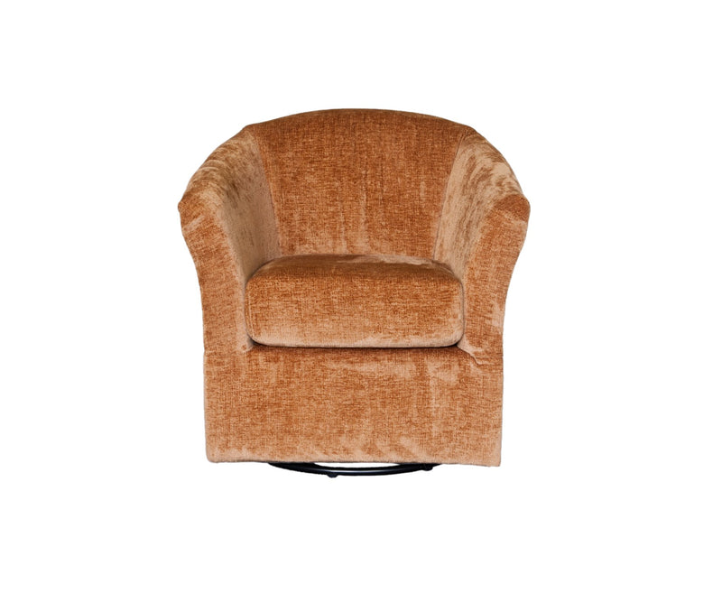 Jimmy Burnt Orange Swivel Chair - LIFESTYLE FURNITURE