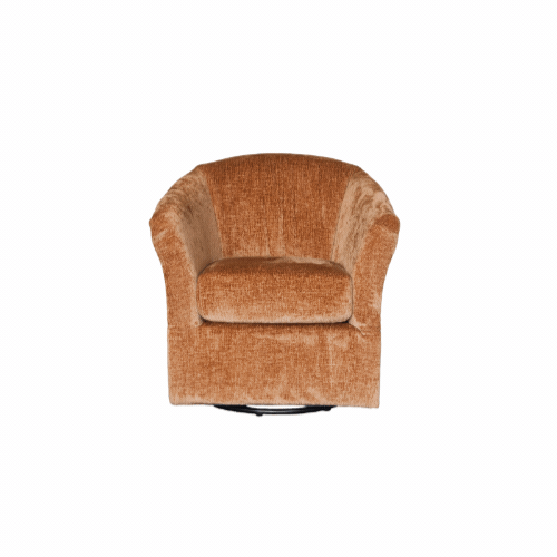 Jimmy Burnt Orange Swivel Chair - LIFESTYLE FURNITURE