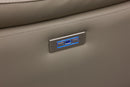 Lisbon Beige 3 Seater Leather Power Recliner Sofa - LIFESTYLE FURNITURE