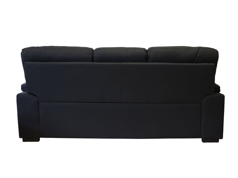Nelson Black 3+2 Seater Fabric Lounge Suite - LIFESTYLE FURNITURE