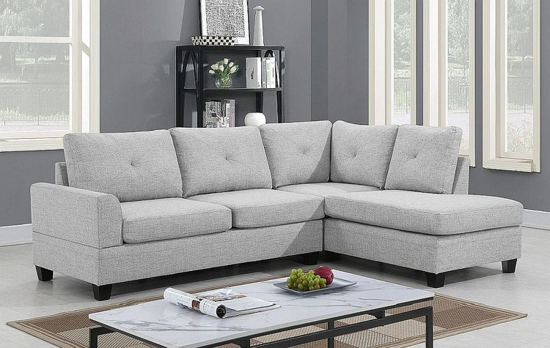 Pavia Beige Reversible Fabric Sofa - LIFESTYLE FURNITURE
